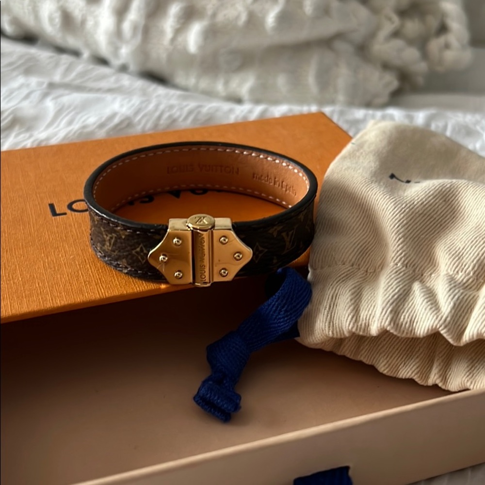 Women’s Louis Vuitton Leather Monogram Bracelet